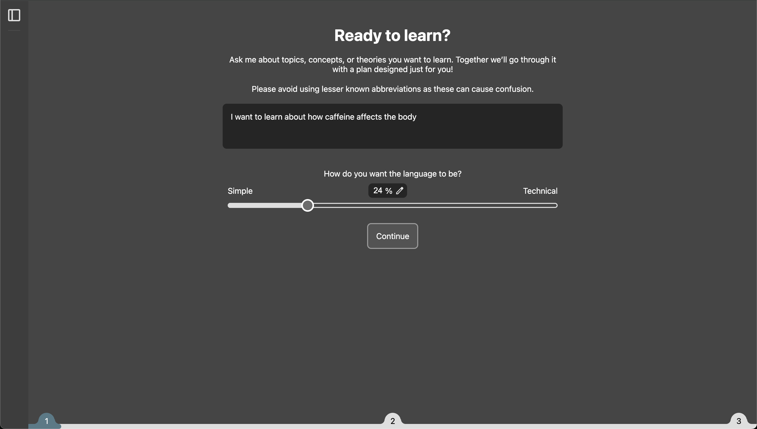 Ellerin setup stage 1